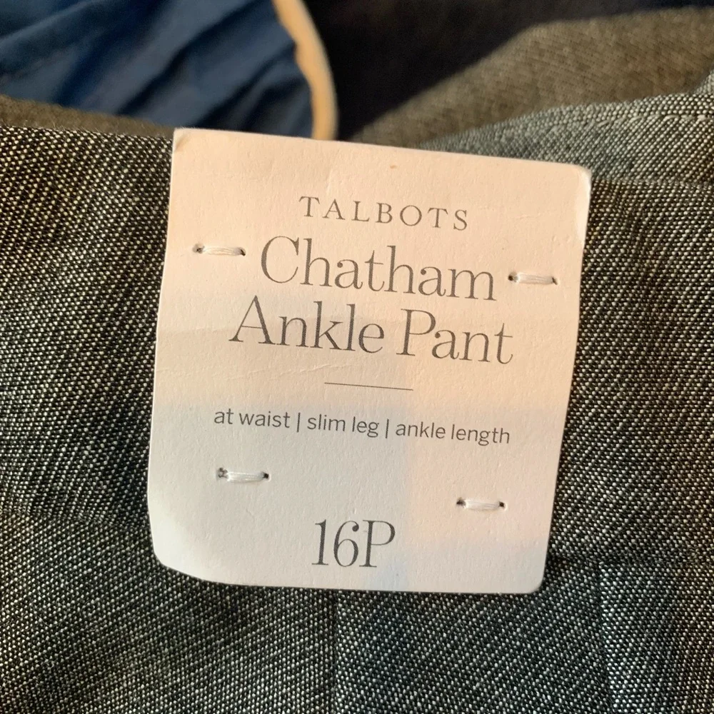 Talbots Gray Dress Pants with Straight Leg Design - Picture 3 of 5